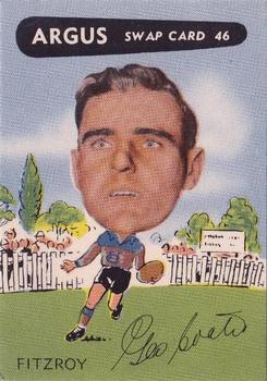 1954 Argus Football Swap Cards #46 George Coates Front